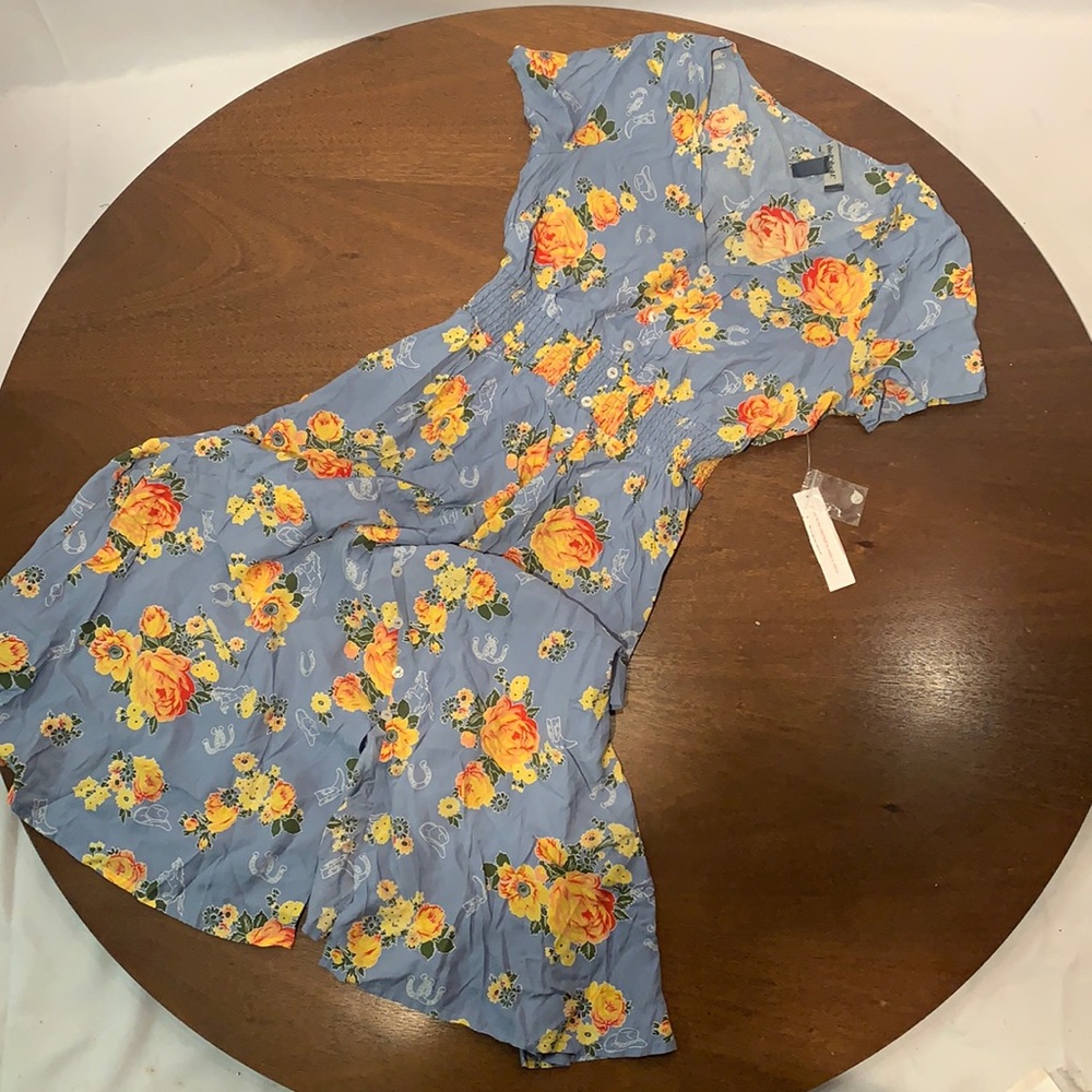 Western Print Midi Dress